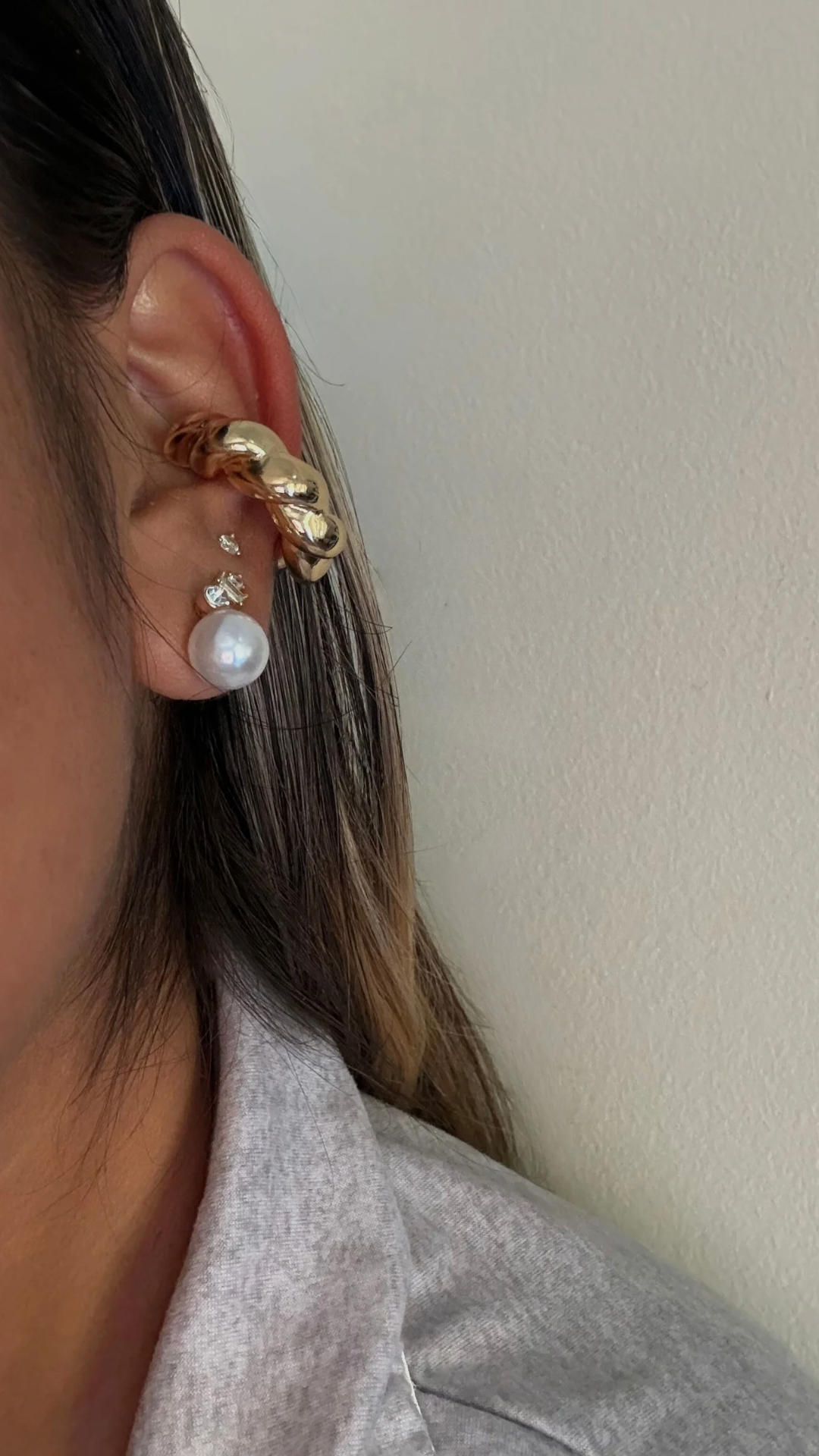 Twisted Gold Ear Cuff